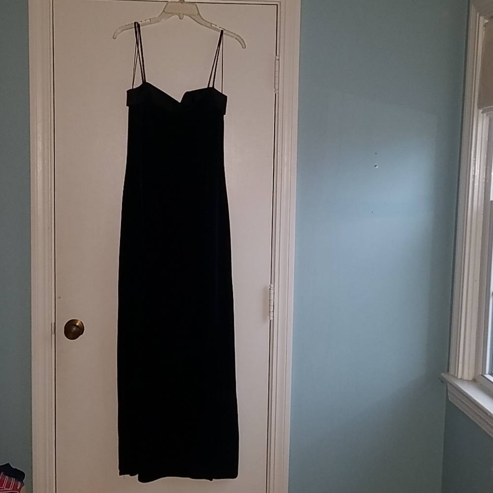 Black Velvet full length dress